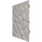 Ekena Millwork 19 5/8in. W x 19 5/8in. H Dublin EnduraWall Decorative 3D Wall Panel Covers 2.67 Sq. Ft. WP20X20DUAMB - alternate 3